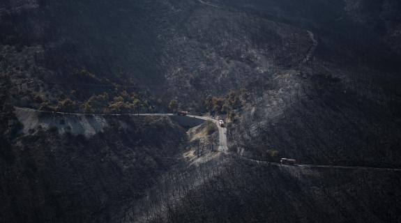 Μάχη με τις φλόγες στην Άνδρο, αναζωπυρώσεις σε Έβρο, Πάρνηθα και Βοιωτία