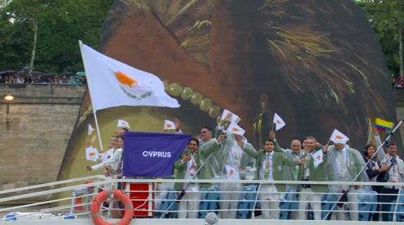 Παρίσι 2024: Η είσοδος της Κύπρου τη στιγμή που ξεκινούσε η ενότητα «fraternite»