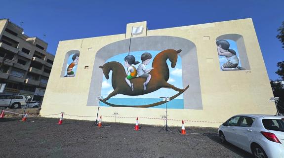 ΒΙΝΤΕΟ: Το εντυπωσιακό γκράφιτι του διάσημου καλλιτέχνη Seth στον Στρόβολο