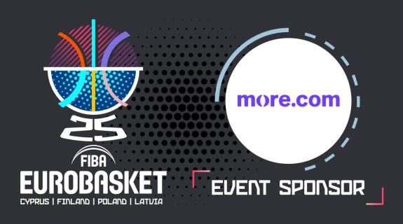 Η More.com στην οικογένεια χορηγών του FIBA EuroBasket 2025