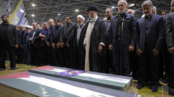 ΒΙΝΤΕΟ: «Θάνατος στο Ισραήλ» φωνάζει το πλήθος στην κηδεία Χανίγια