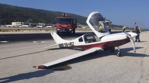 Αναγκαστική προσγείωση μονοκινητήριου αεροσκάφους στη Ρόδο