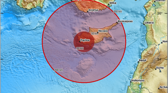 «Ταρακουνήθηκε» η Πάφος: Προκάλεσε αναστάτωση ο ισχυρός σεισμός και... το βουητό