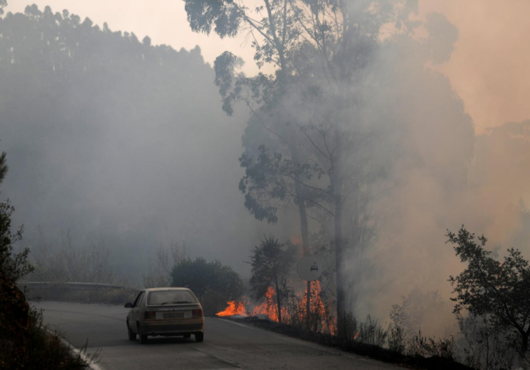 Μαίνεται η πυρκαγιά που ξέσπασε στην Πορτογαλία (ΦΩΤΟ)