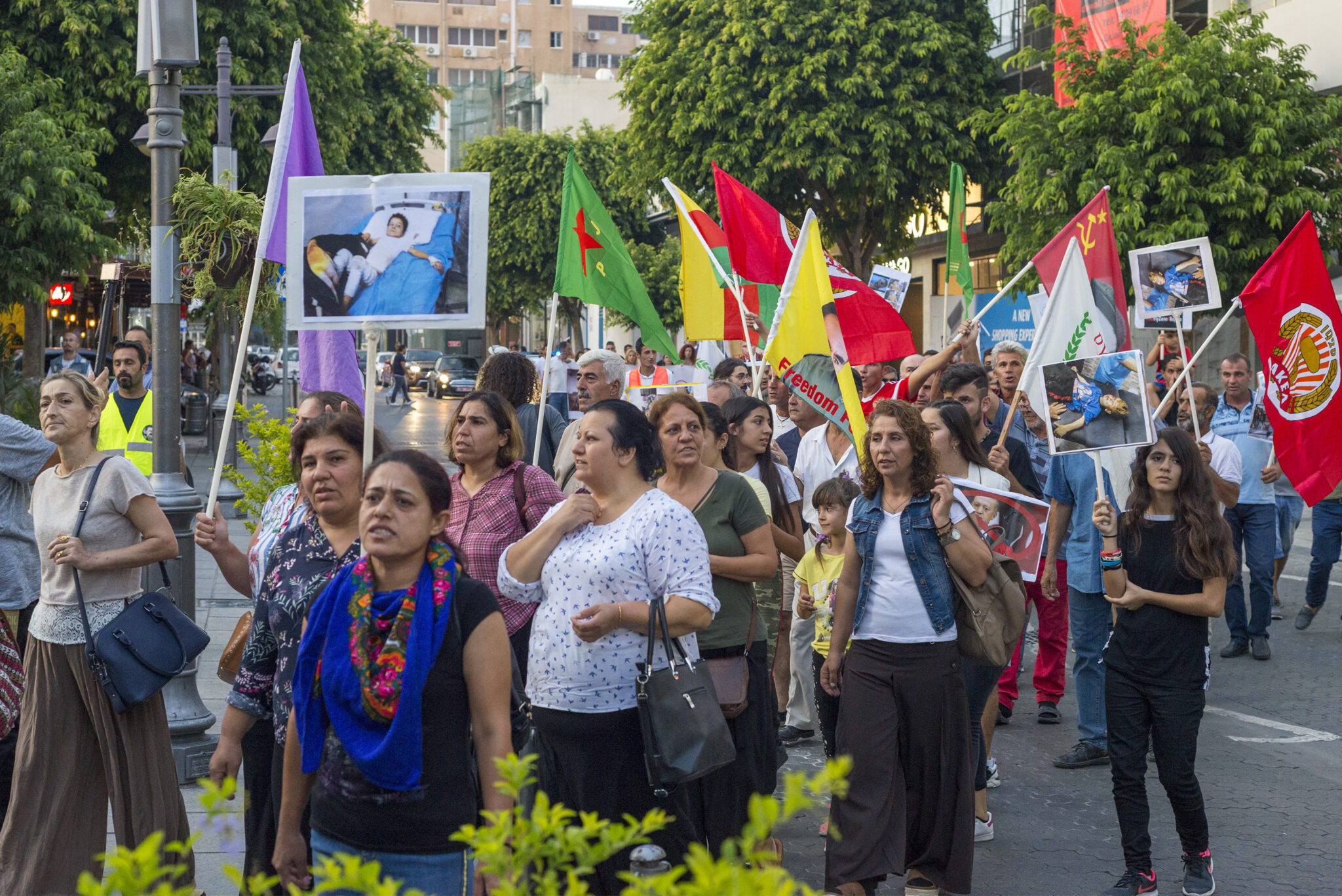 Πορεία αλληλεγγύης στους Κούρδους και στο Συριακό λαό από ΑΚΕΛ και PYD