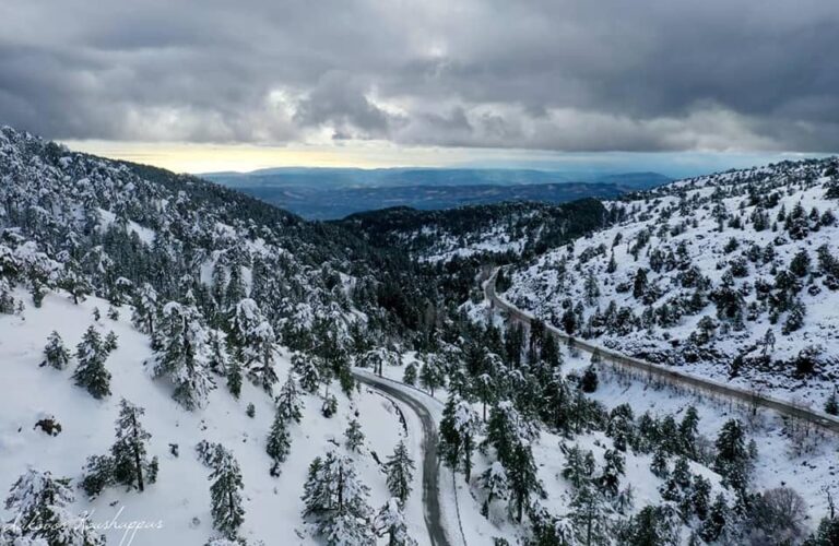 Χιλιάδες εκδρομείς κατέκλυσαν το χιονισμένο Τρόοδος (ΒΙΝΤΕΟ)