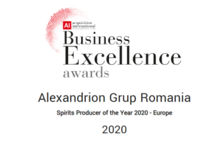 Alexandrion Group – “Παραγωγός οινοπνευματωδών ποτών για το 2020 – Ευρώπη”