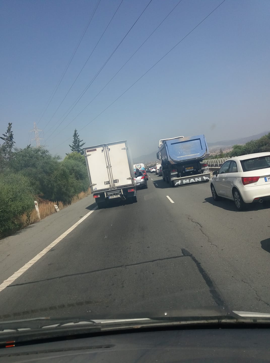 Κυκλοφοριακό κομφούζιο στο highway Αγ. Νάπας – Λ/κας λόγω τροχαίου