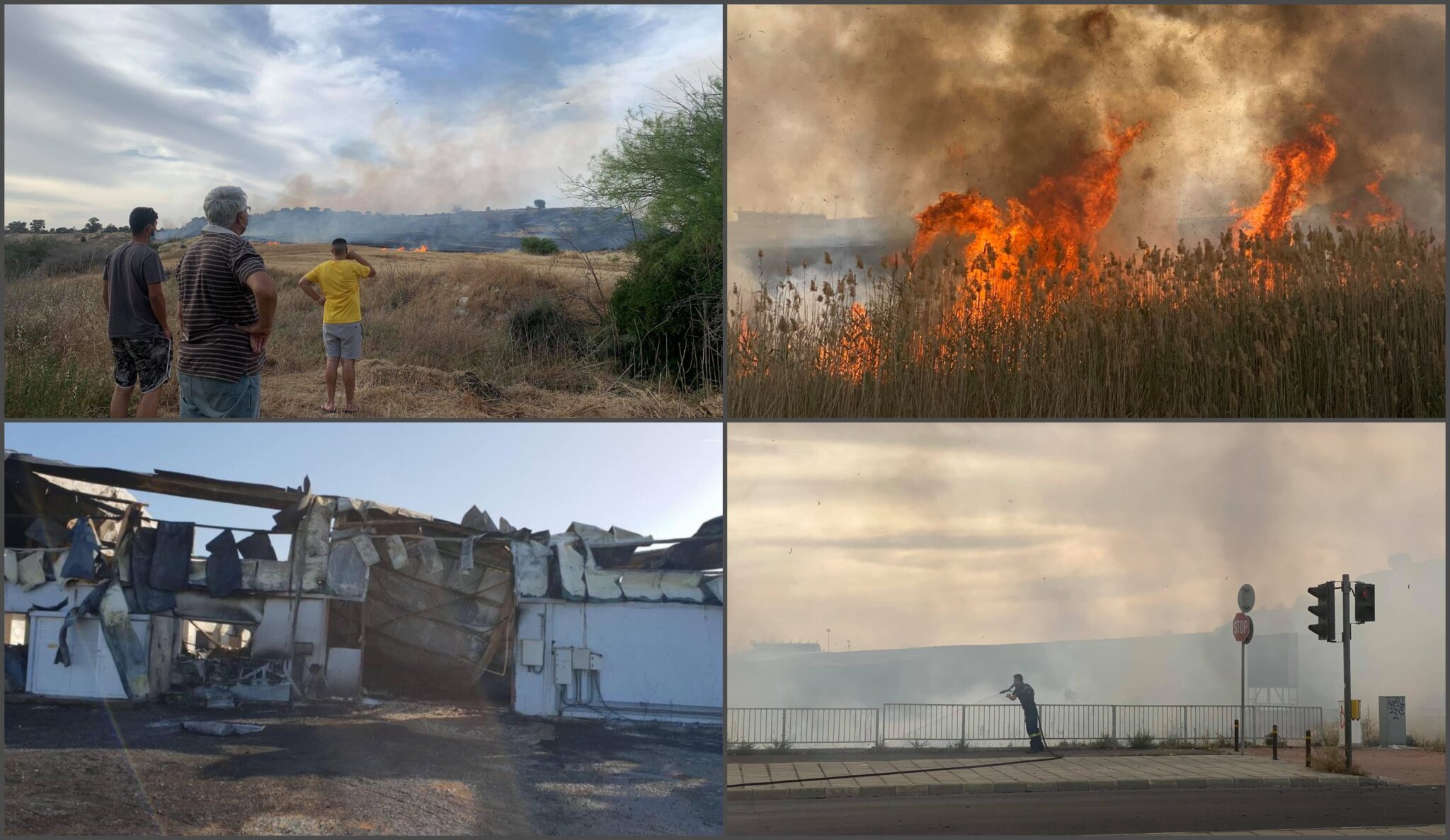 Μπαράζ πυρκαγιών λίγο πρίν την Ανάσταση, απ΄άκρη σε άκρη της Κύπρου (ΒΙΝΤΕΟ)