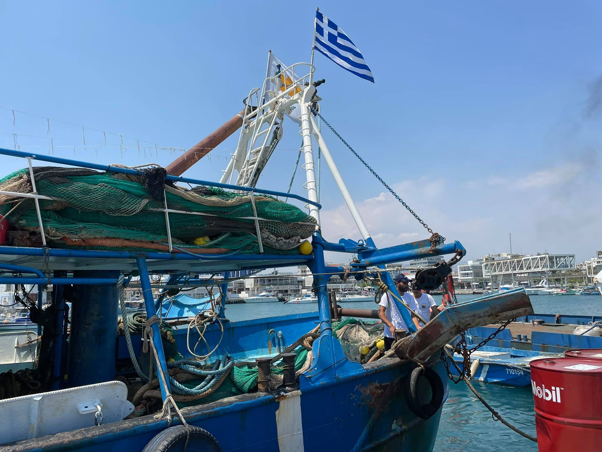 Τέλος στην περιπέτεια της "Μπουμπουλίνας", έριξε άγκυρα στη Λεμεσό (ΒΙΝΤΕΟ&ΦΩΤΟ)