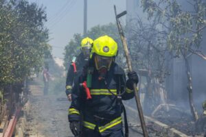 Πρόλαβαν τα χειρότερα οι Πυροσβέστες στην Ανάγια, κινδύνευσαν φυτώριο και οικία