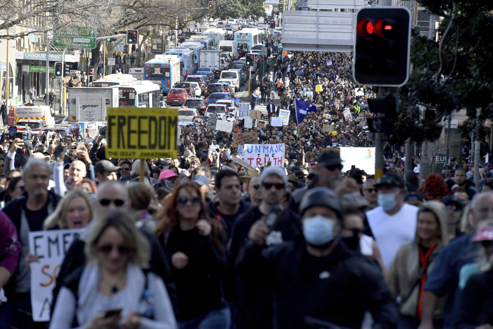 Συλλήψεις στο Σίδνεϊ σε νέα διαμαρτυρία για το lockdown