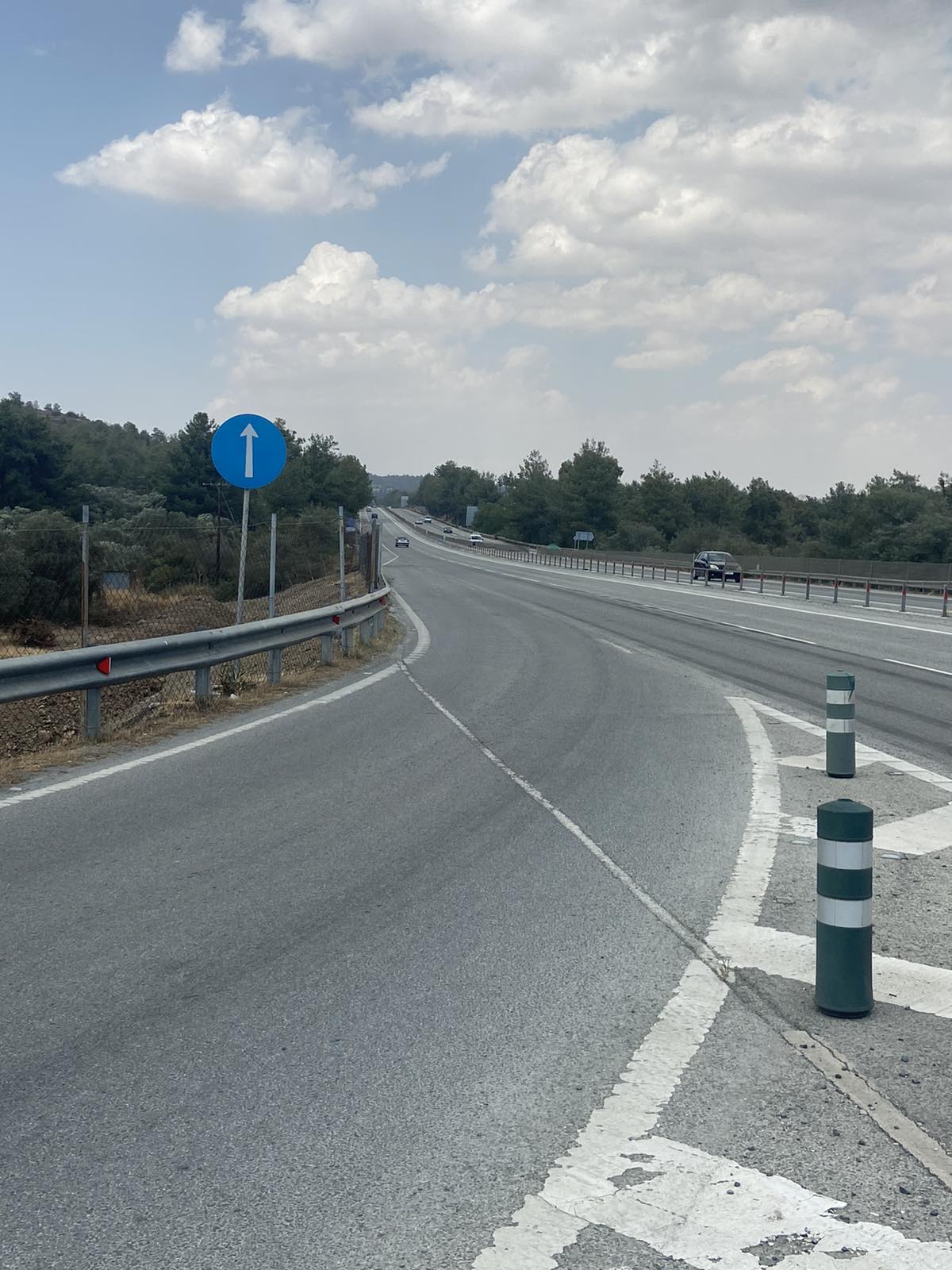 Τροχαίο στο highway: Κλειστή η μια λωρίδα κυκλοφορίας