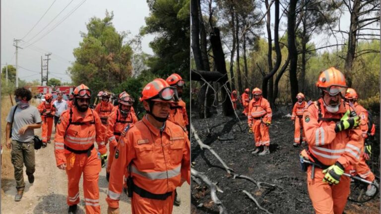 Δίνει μάχη με τις φλόγες σε Κρυονέρι και Βασιλικά ανάκτορα η κυπριακή αποστολή