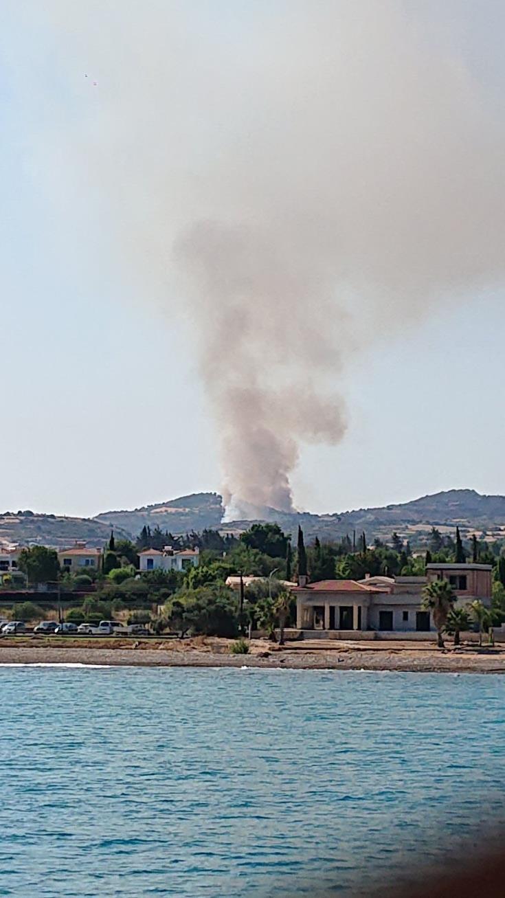 Σε εξέλιξη πυρκαγιά στη Δρούσια, στο σημείο και εναέρια μέσα πυρόσβεσης