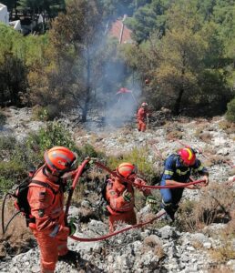 ΦΩΤΟ: 'Εσωσαν κατοικίες από βέβαιη καταστροφή οι Κύπριοι πυροσβέστες