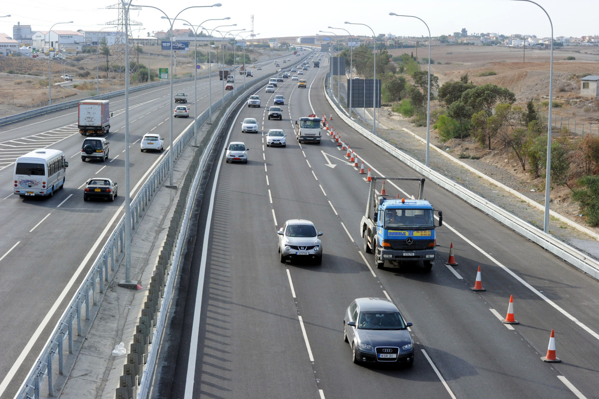 "Ελεύθερο" το highway μετά την κυκλοφοριακή συμφόρηση λόγω έργων