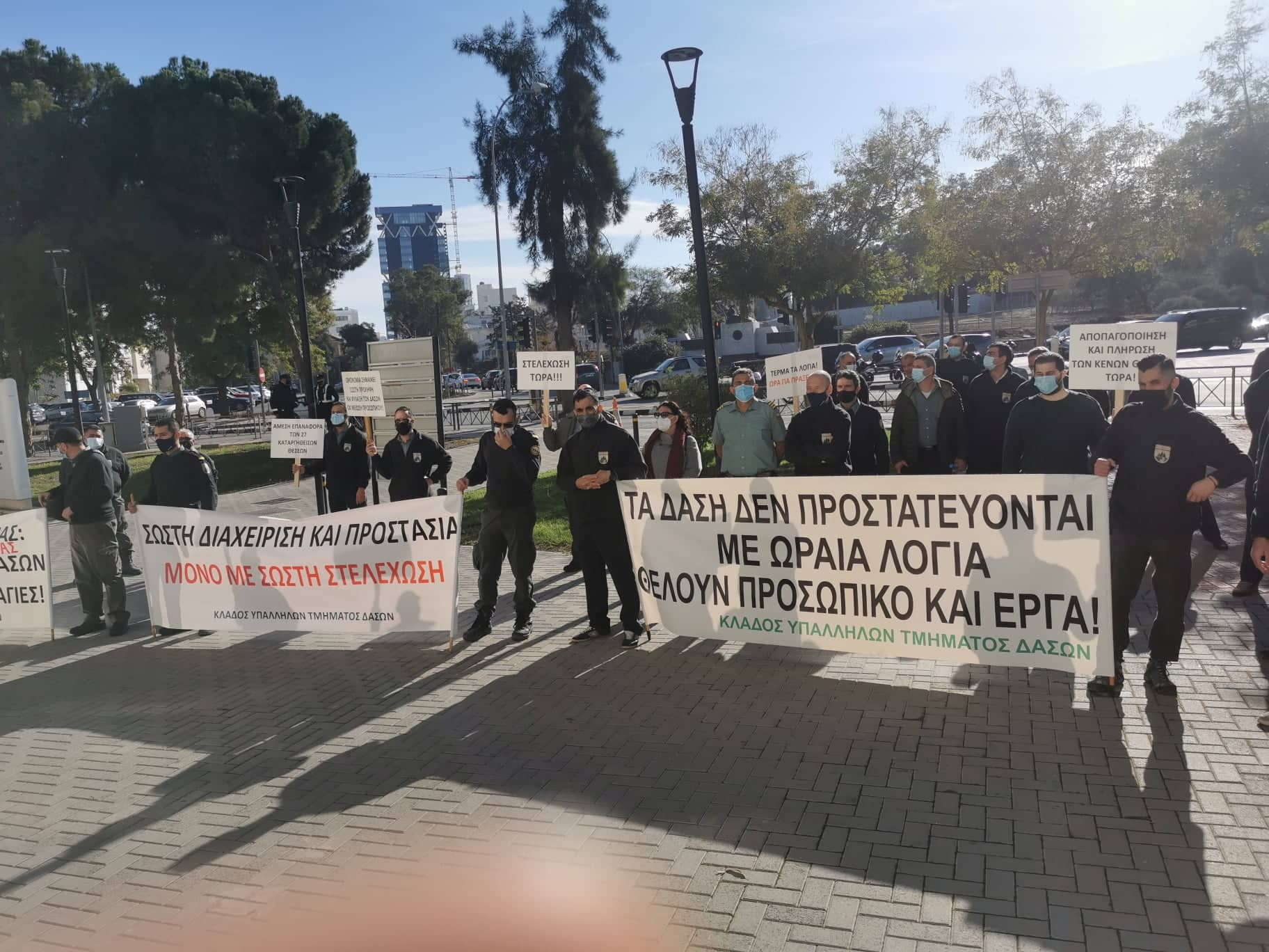 "Τα δάση δεν προστατεύονται με ωραία λόγια" φωνάζουν εργαζόμενοι στο Τμήμα Δασών