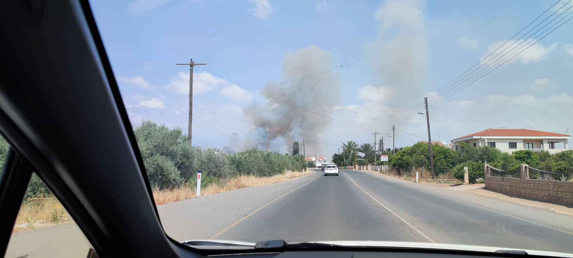 Κάηκαν ελαιόδεντρα και μπάλες σανού μετά από πυρκαγιά στην Περιστερώνα