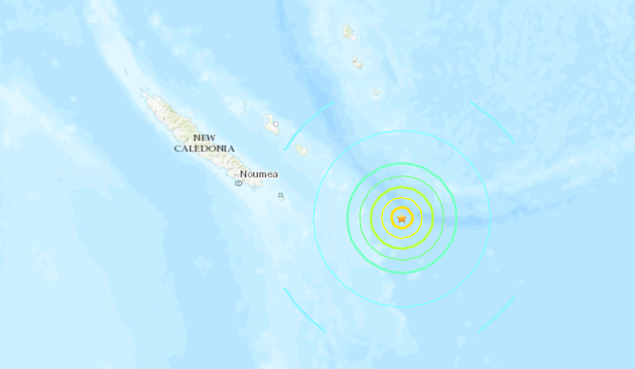 Πολύ ισχυρός σεισμός ανοικτά της Νέας Καληδονίας
