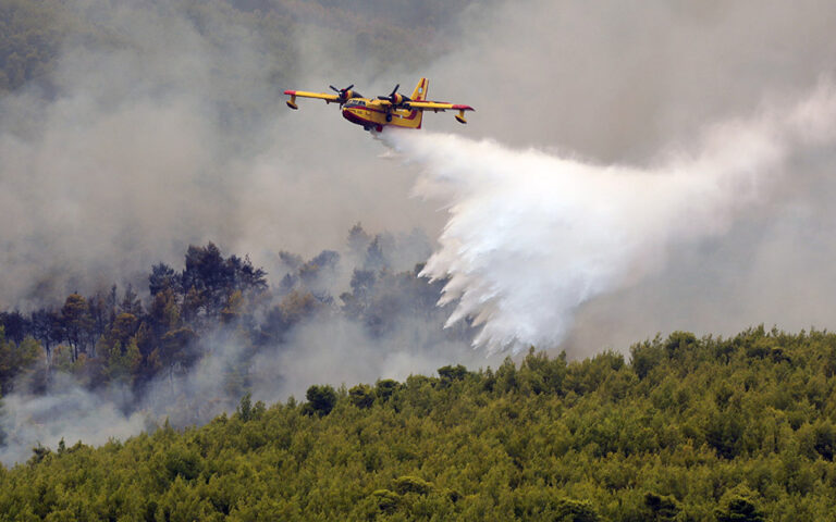 Ενισχύονται τα εναέρια και επίγεια μέσα κατάσβεσης στη Δαδιά