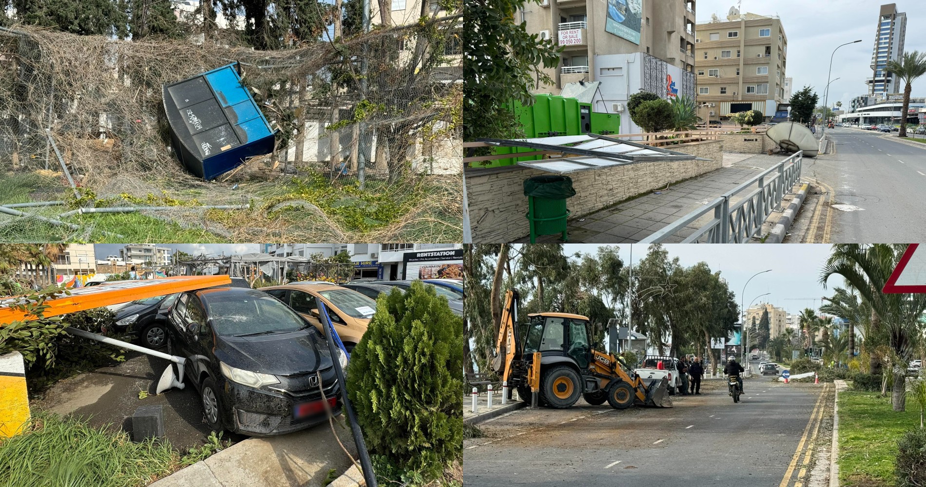 Όσα άφησε πίσω του το καταστροφικό πέρασμα των ανεμοστρόβιλων στη Λεμεσό (VID)