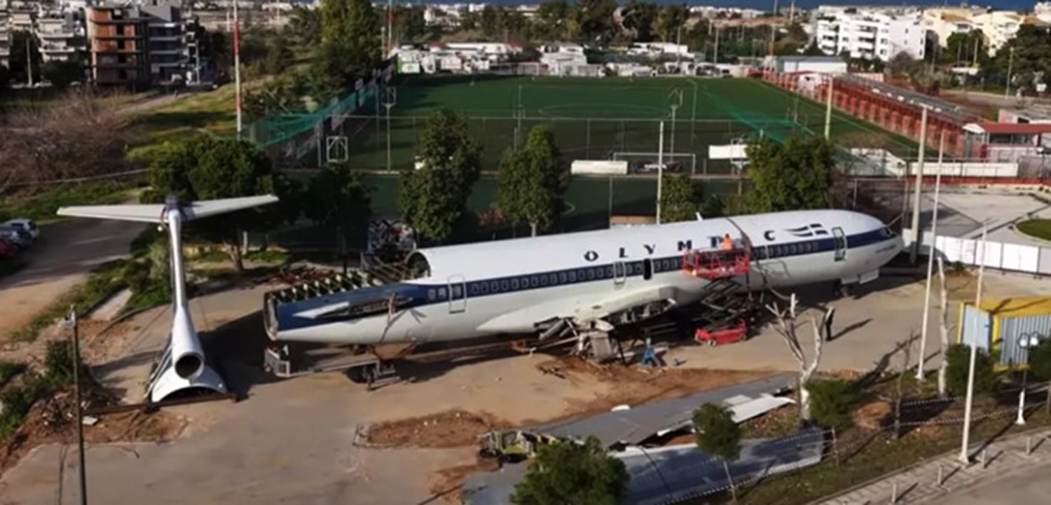 Στη Λεωφόρο Βουλιαγμένης το θρυλικό Boeing 727 της Ολυμπιακής Αεροπορίας