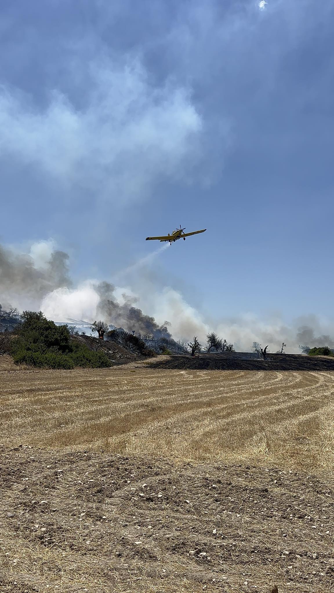 «Βλέπει» εμπρησμό πίσω από την πυρκαγιά στην Αυδήμου ο κοινοτάρχης Πισσουρίου