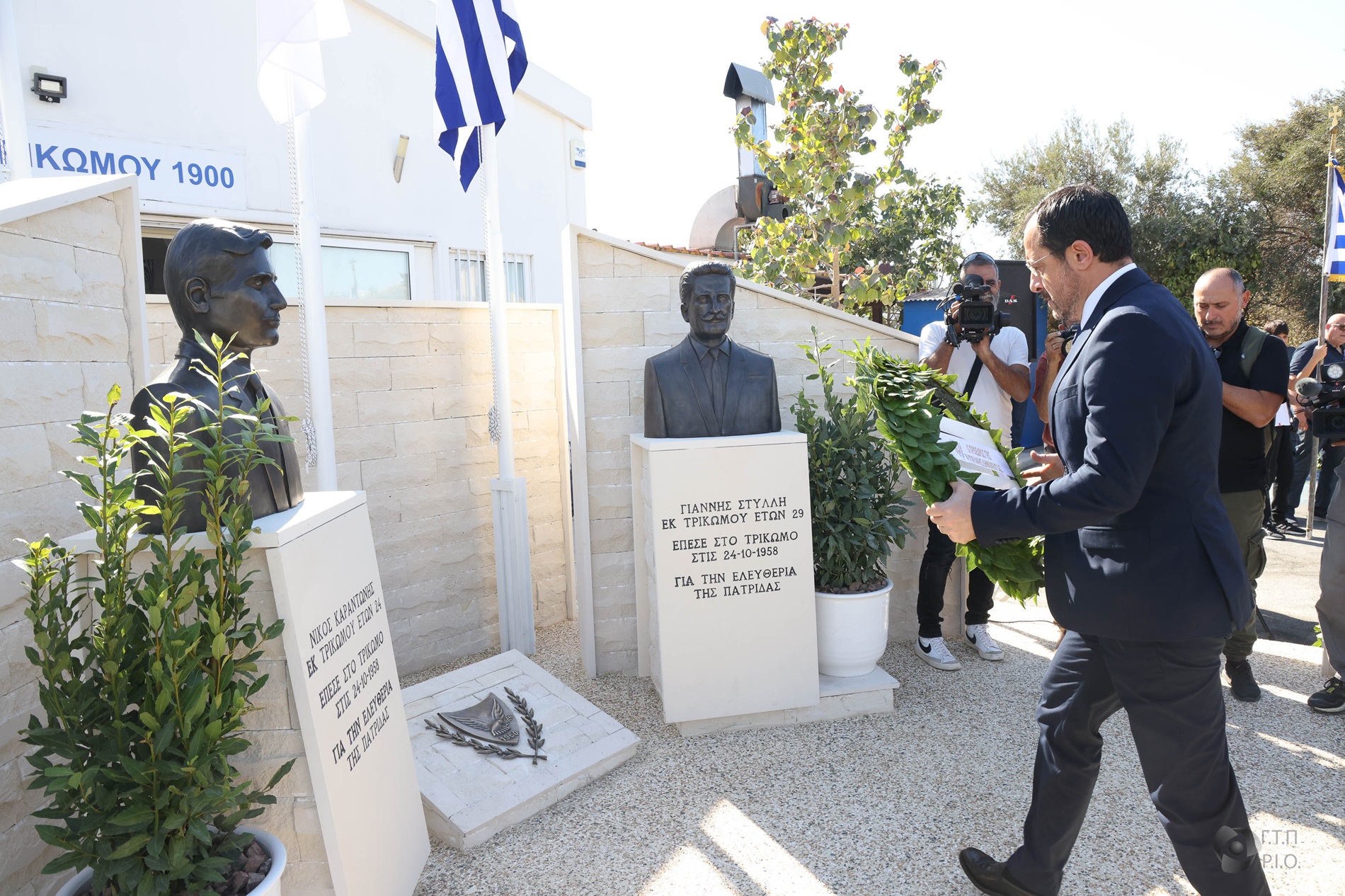 Τελέστηκε το εθνικό μνημόσυνο των ηρώων του Τρικώμου στον αγώνα της ΕΟΚΑ