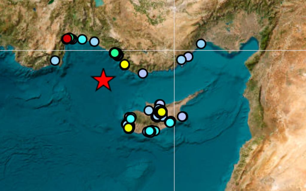 Νέος σεισμός ταρακούνησε την Κύπρο, όλες οι πληροφορίες